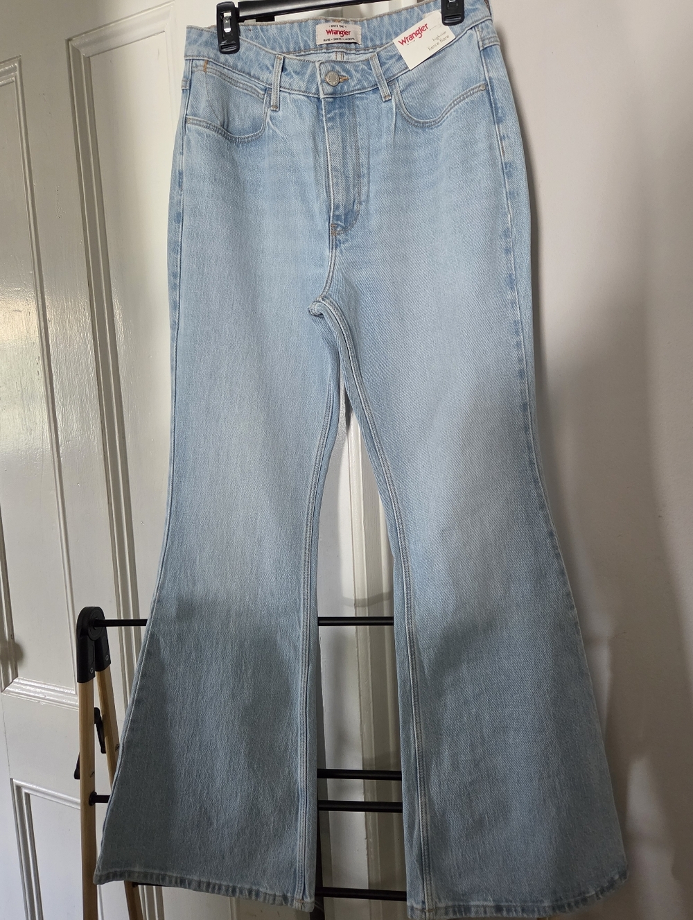 Wrangler Light Blue Fierce Flare High-Rise Jeans